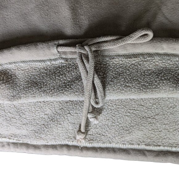 American Eagle Soft Beige Quarter Zip Sweater, Cuffed Sleeves, Waist Tie, Size M - Picture 8 of 9